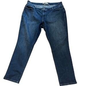 Levi's Mid Rise Skinny Jeans Size 20W Dark Wash Plus Size